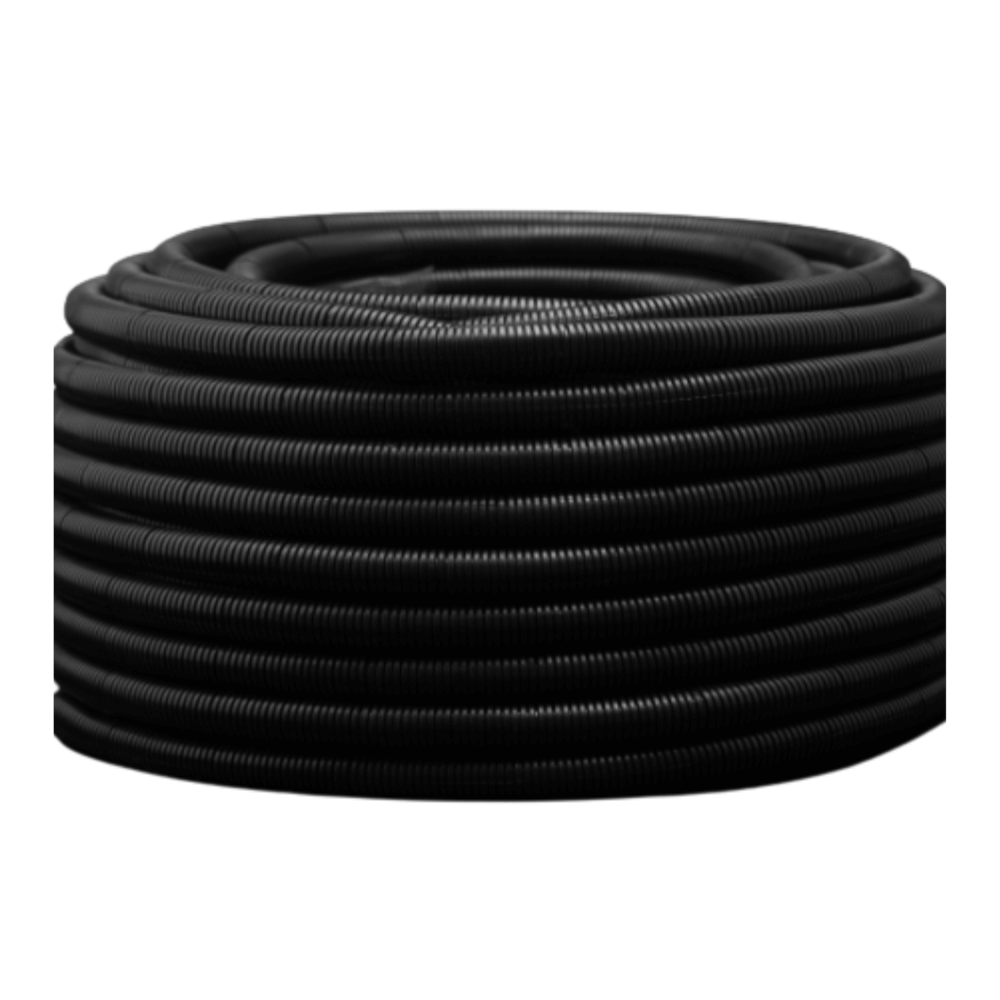 ท่ออ่อน เส้นผ่านศูนย์กลาง 32 มม. ยาว 50 ม. สีดำ UPC 1132CM BK CORRUGATED CONDUIT